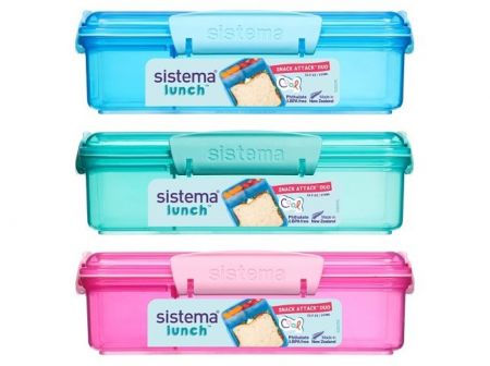 Sistema® Lunch™ Krabička na svačinu s 2 oddělenými přihrádkami 975 ml