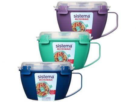 Sistema® Microwave™ Dóza na nudle a hranolky 940 ml, mix barev