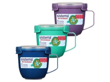 Sistema® Microwave™ Hrnek na polévku 565 ml, mix barev