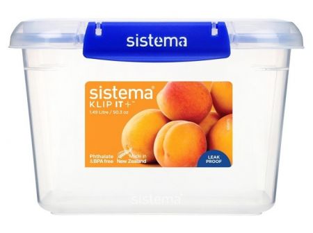 Sistema® KLIP IT PLUS™ Krabička na potraviny 2 klipy 1,49 l