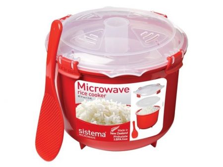 Sistema® Microwave™ Rýžovar 2,6 l, červená