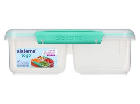 Sistema® TO GO™ Čtyřkomorová krabička 1,7 l, mátová