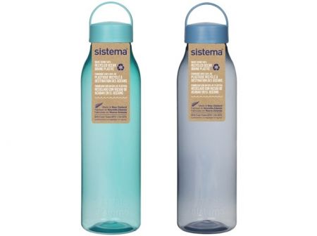 Sistema® Ocean Bound Láhev se zabudovaným držadlem 700 ml, mix barev