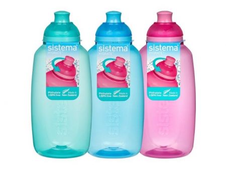 Sistema® Hydrate™ Láhev Squeeze Twist ‘n’ Sip 380 ml, mix barev