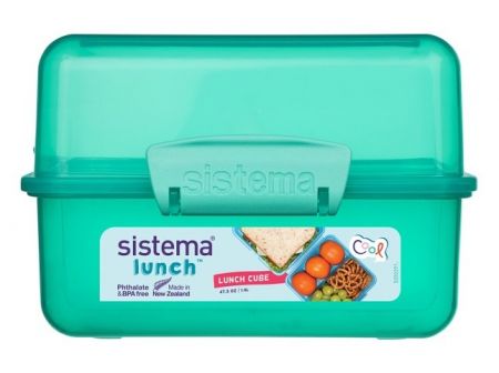 Sistema® Lunch™ Krabička na oběd s 2 oddíly 1,4 l, mátová