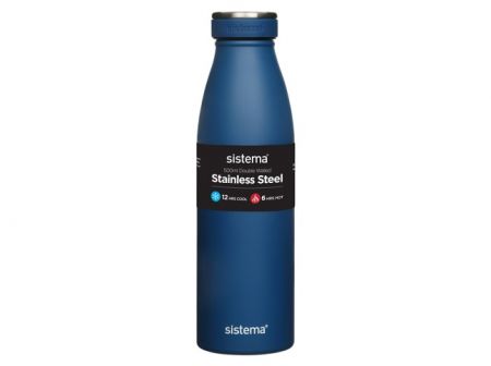 Sistema® Hydrate™ Termoláhev Stainless Steel 500 ml, modrá