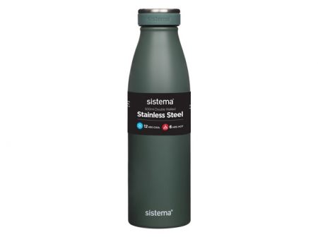 Sistema® Hydrate™ Termoláhev Stainless Steel 500 ml, zelená