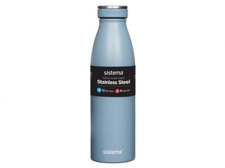 Sistema® Hydrate™ Termoláhev Stainless Steel 500 ml, světle modrá