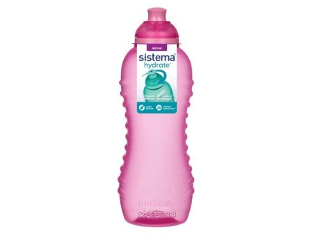 Sistema® Hydrate™ Láhev Squeeze Twist ‘n’ Sip 460 ml, růžová