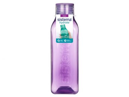 Sistema® Hydrate™ Láhev Square šroubovací víčko 725 ml, fialová