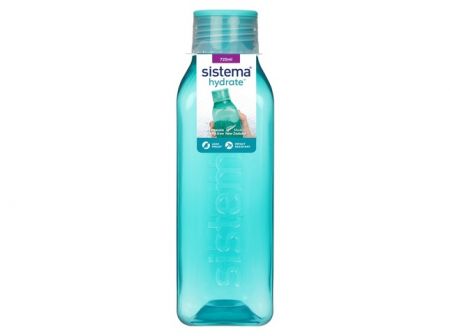 Sistema® Hydrate™ Láhev Square šroubovací víčko 725 ml, mátová