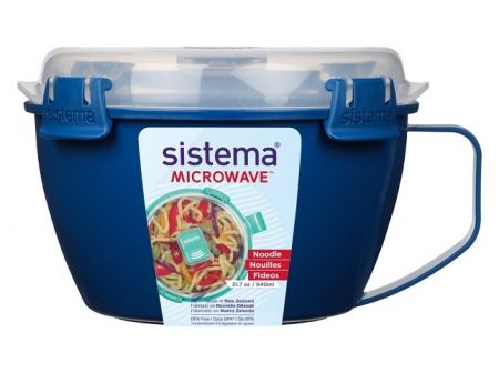 Sistema® Microwave™ Dóza na nudle a hranolky 940 ml, modrá