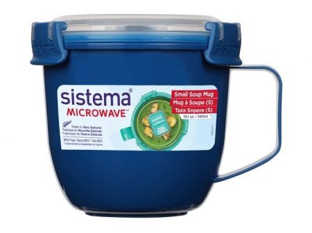 Sistema® Microwave™ Hrnek na polévku 565 ml, modrá