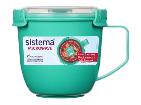 Sistema® Microwave™ Hrnek na polévku a dušené pokrmy 900 ml, mátová