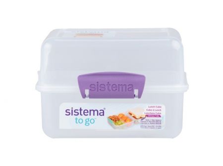 Sistema® TO GO™ Krabička na oběd s 2 oddíly 1,4 l, fialová