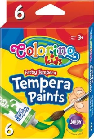 Barvy temperové Colorino 12ml v tubě 6ks