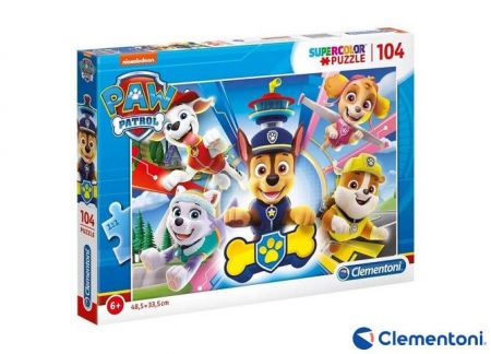 Clementoni - Puzzle Supercolor 2x60 Tlapková Patrola