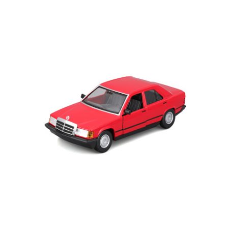 Bburago 1:24 Plus - 1987 Mercedes-Benz 190E - Red