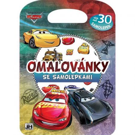 Omalovánky se samolepkami - Auta