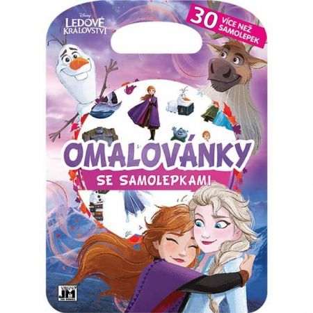 Omalovánky se samolepkami - Ledové království