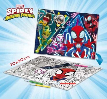 Spider-man Spidey Puzzle MAXI-FLOOR 70x50cm 35 dílků dílků