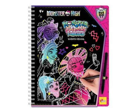 Monster High Vyškrabávací omalovánky Kamarádky navždy