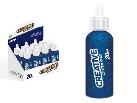 Lepidlo glitrové 20ml modré