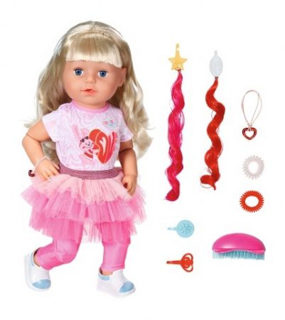 Starší sestřička BABY born Play &amp; Style, blondýnka, 43 cm