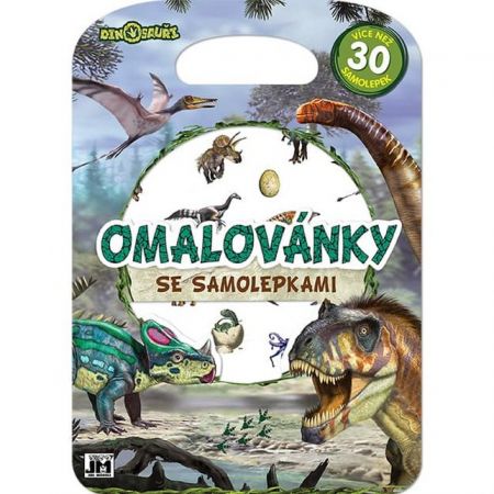 Omalovánky se samolepkami - Dinosauři