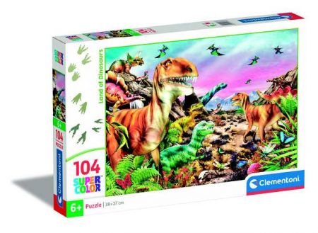 Clementoni Puzzle 104 země dinosaurů