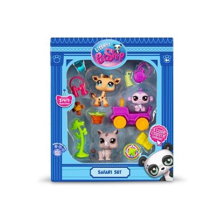 Littlest Pet Shop 3 figurky Safari