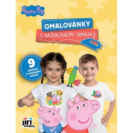 Omalovánka s nažehlovacími obrázky Prasátko Peppa