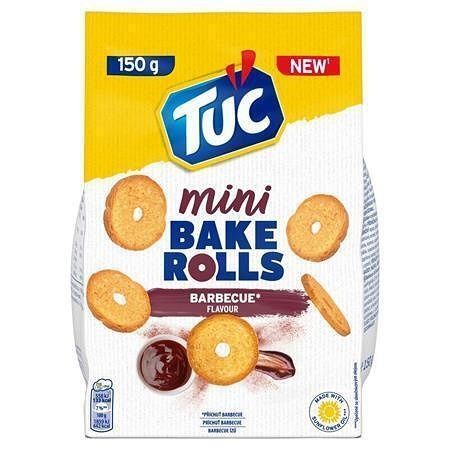 Bake rolls &quot;Mini Bake Rolls&quot;, barbecue, 150 g, TUC 4311628