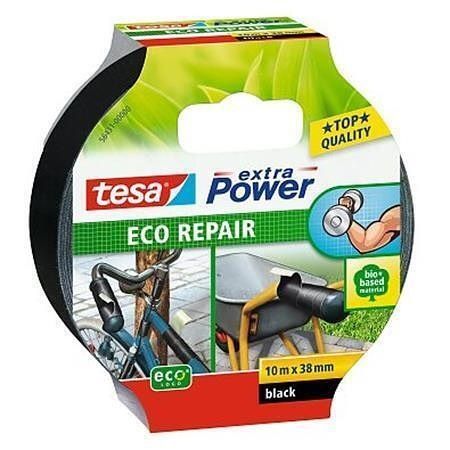 Opravná páska &quot;Extra Power Eco Repair&quot;, černá, 38 mm x 10 m, TESA