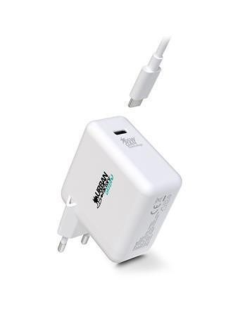 Síťová nabíječka, 1x USB-C (65W), 1x USB-C na USB-C, URBAN FACTORY GSC65UF