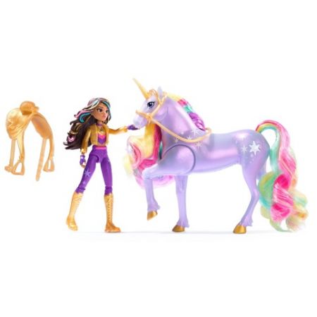 UNICORN ACADEMY SVĚTELNÝ JEDNOROŽEC A FIGURKA 11 CM SOPHIA &amp; WILDSTAR