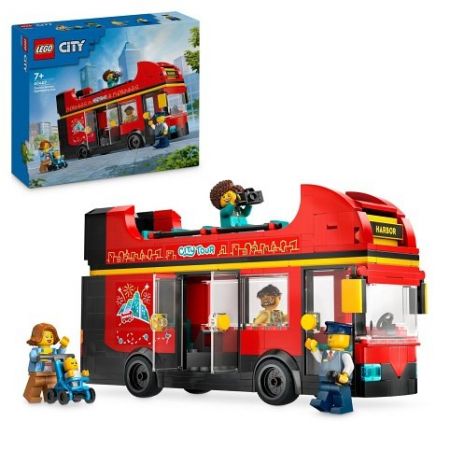 LEGO 60407 Červený dvoupodlažní vyhlídkový autobus