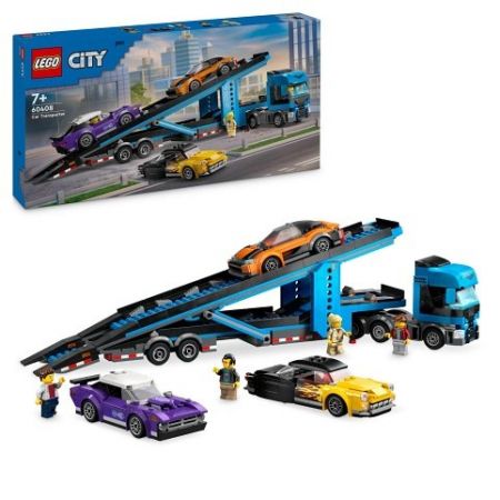 LEGO 60408 Kamion pro přepravu aut se sporťáky