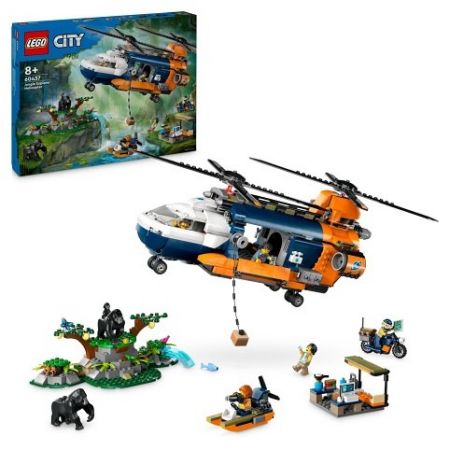 LEGO 60437 Helikoptéra na průzkum džungle v základním táboře