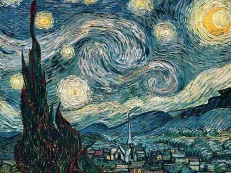 Vincent van Gogh: Hvězdná noc 1500 dílků