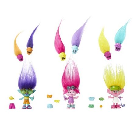 TROLLS MALÁ PANENKA HAIR POPS ASST