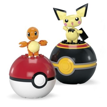 MEGA POKÉMON POKÉBALL - CHARMANDER A PICHU