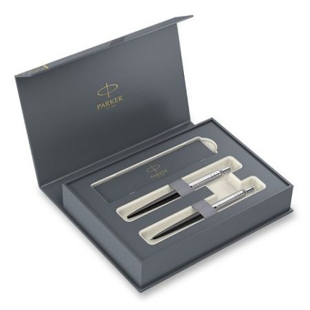 Parker Jotter Bond Street Black CT DUO box sada kuličkové pero a mechanická tužka