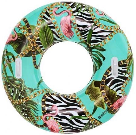 Nafukovací kruh 114cm Floral Fantasy Swim Ring