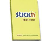 Samolepicí bloček Hopax Stick’n Notes Neon žlutý