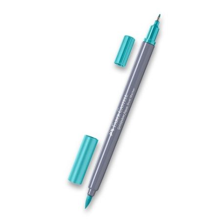 Popisovač Faber-Castell Goldfaber Aqua Dual Marker kobaltově zelená, 356