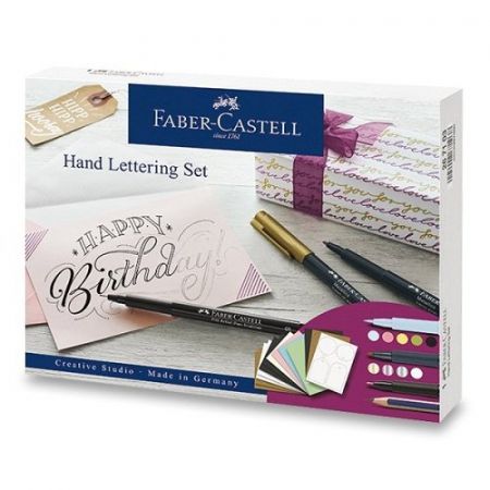 Popisovače Faber-Castell Pitt Artist Pen Hand Lettering 12 ks