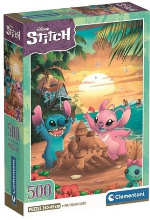 Puzzle 500 Disney LILO &amp; STITCH - Stitch &amp; Angel