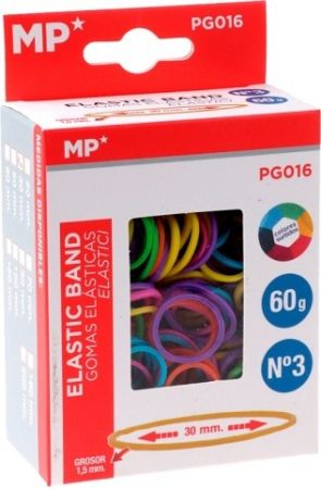 Gumičky barevné fluo mix 30mm 60g PG016