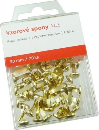 Spony vzorové 443 20mm 70ks